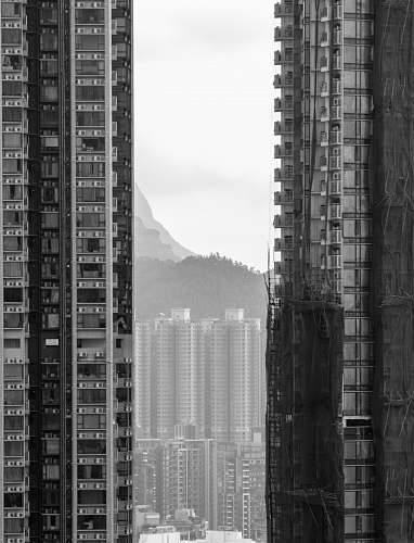 city grayscale photography of high rise buildings metropolis