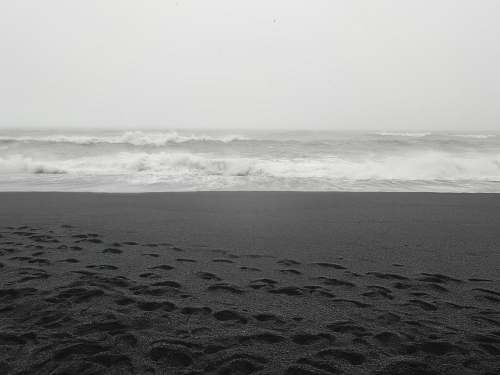 grey grayscale photography of seawaves water