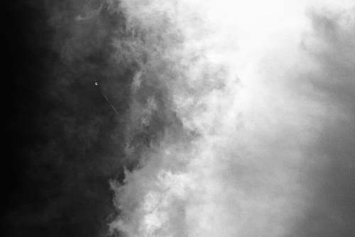 nature grayscale photography of smoke weather