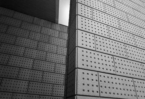 building grey concrete wall grey