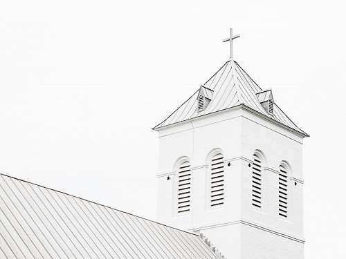 building low angle photo of white church church