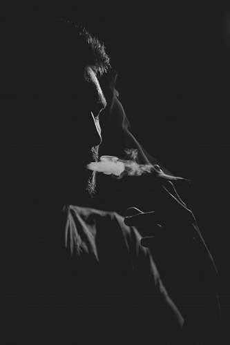 human man smoking photo person