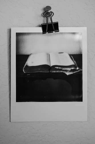 black open book photo text