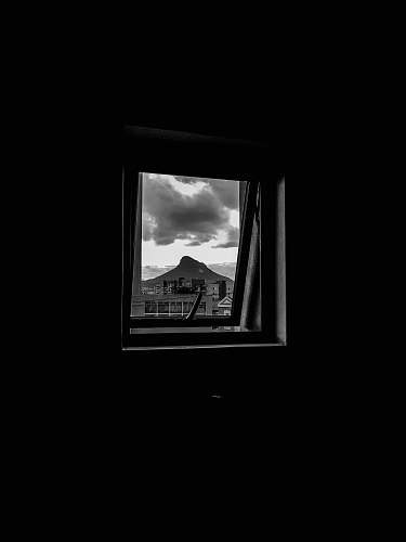 nature open window with view of clouds window