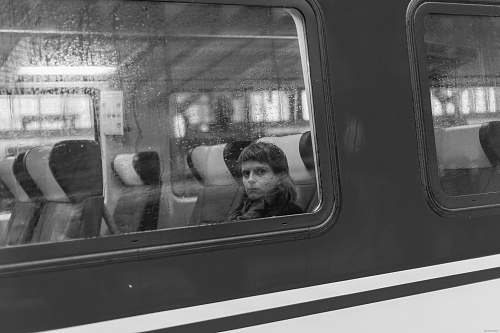 human person in train train