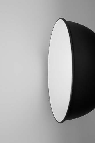 computer round white and black ceramic bowl electronics