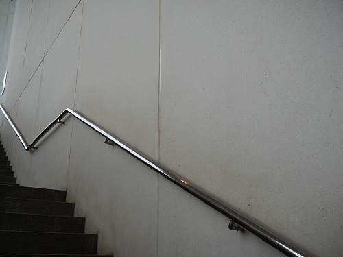 banister silver metal railings handrail