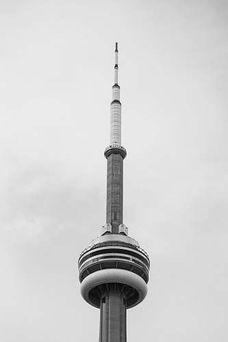 architecture space needle under white cloudy skies at daytime tower