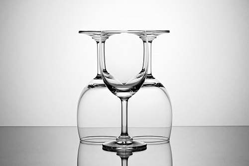 glass three clear wine glasses goblet
