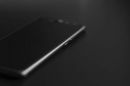 grey turned-off smartphone phone
