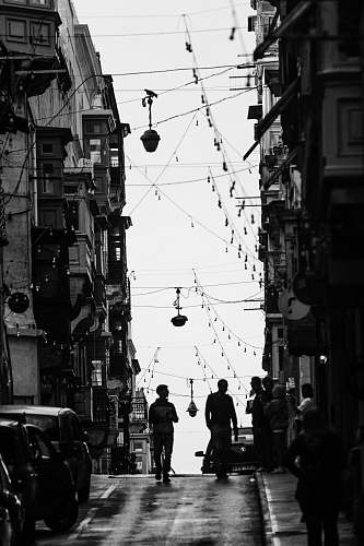 people two men walking on street during daytime human