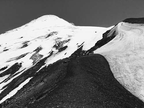 nature white and black mountain painting mountain