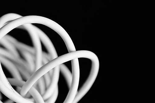 white white coated wire minimal