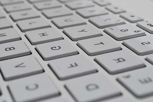 grey white computer keyboard keyboard