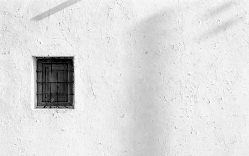 wall white concrete wall window