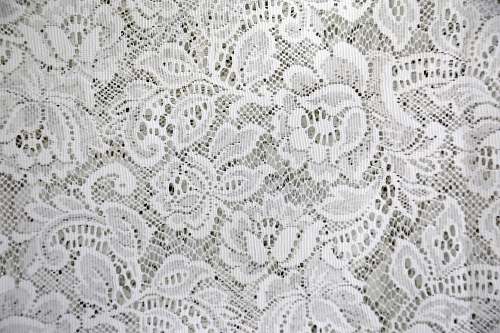 grey white floral textile lace
