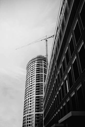 building white high-rise buildings office building