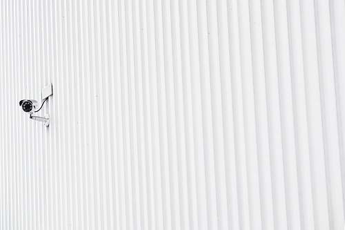 white white security camera home decor