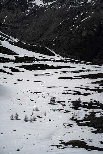 mountain white snow nature