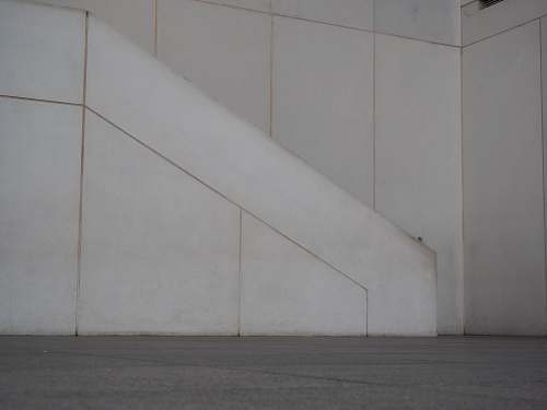 grey white wall paint banister