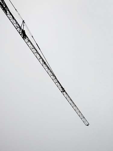 grey worms eye view of crane crane