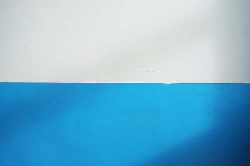 minimal white and blue wall paint white