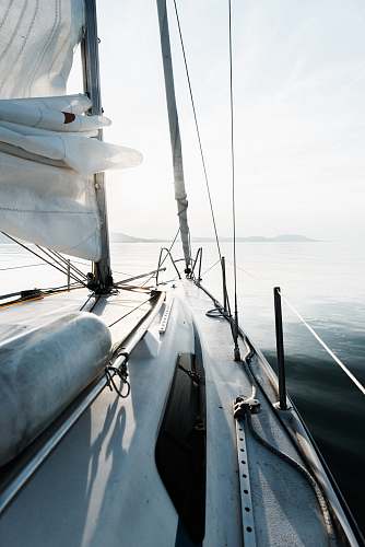 luxury cabin cruiser at the sea during day sailing