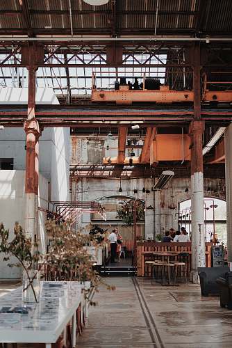 architecture architectural photo of brown and gray building during daytime restaurant