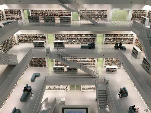 stuttgart architectural photography of library library