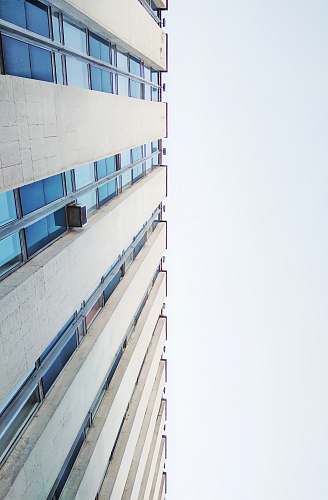 architecture bottom view of gray building skylight