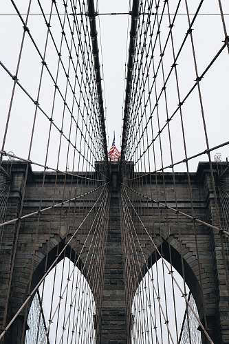 bridge Brooklyn Bridge illustration suspension bridge