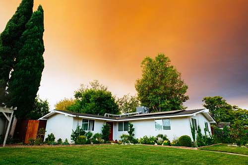 house landscape photography of bungalow house housing
