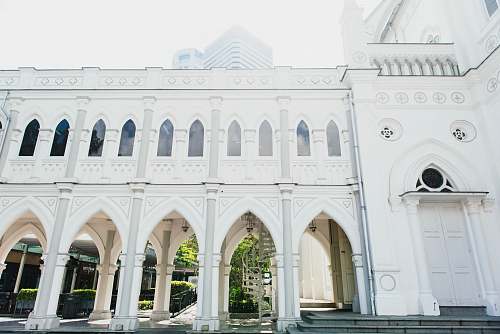 architecture white cathedral arch