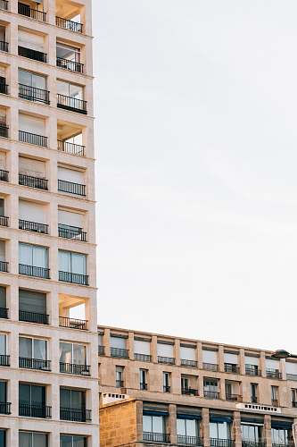 housing white concrete building under white sky marseille