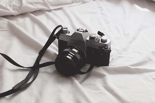 canon black and gray camera electronics