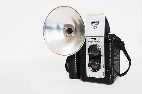 electronics vintage black and white camera digital camera