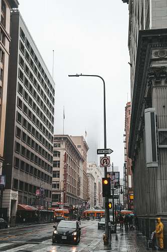 automobile black car crossing pedestrian lane transportation