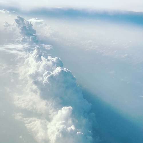 sky aerial photography of clouds nature