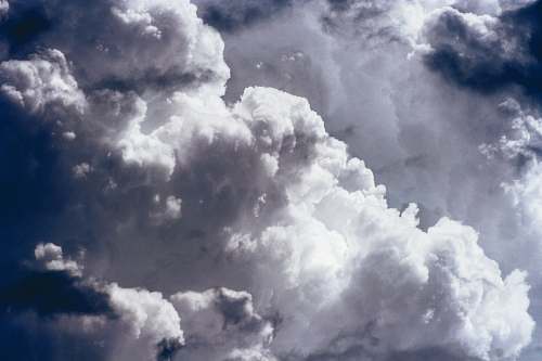 sky photo of cumulus clouds weather