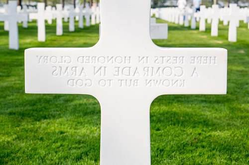 white white cross netherlands american cemetery