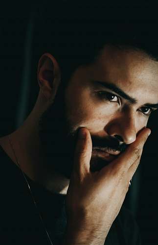 human man's face person