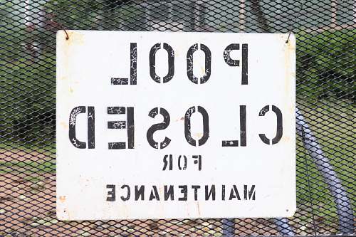 sign Pool Closed for Maintenance signage words
