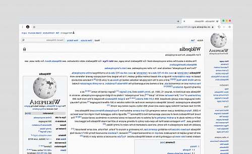 text Wikipedia page screenshot page
