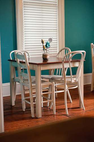 chair dining table beside window table