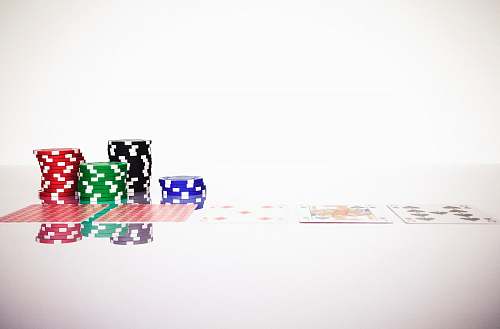 gambling poker chips white