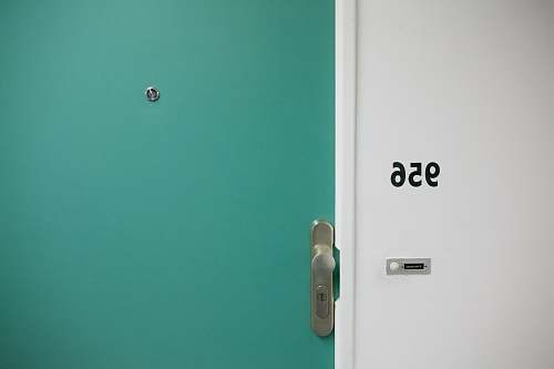 berlin green wooden door germany