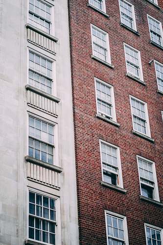 building brown and white concrete building brick