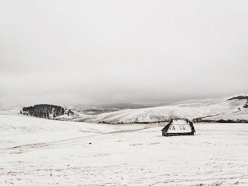 zlatibor brown cabin and snow during daytime serbia