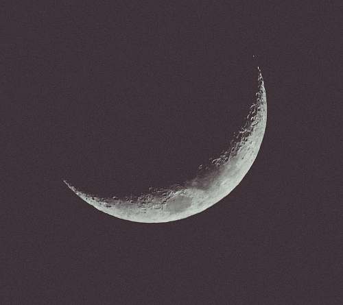 moon crescent moon space