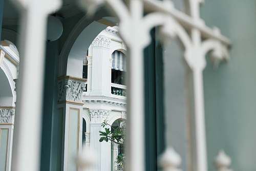 architecture foreground photography of white building building